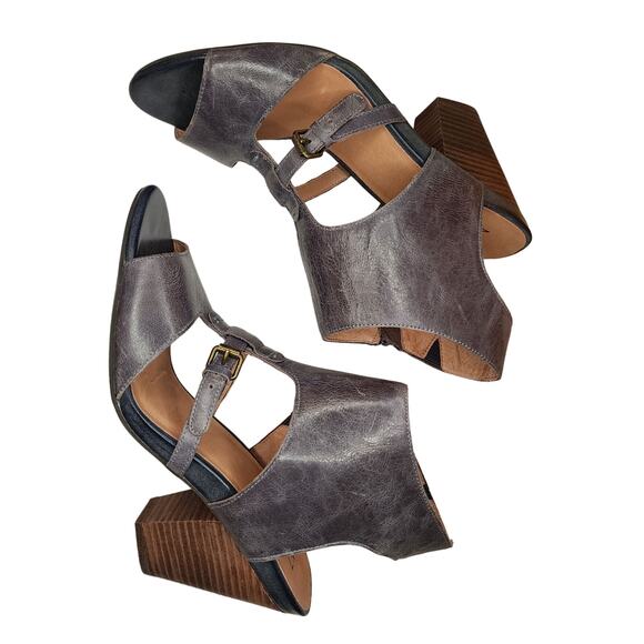 Miz Mooz Womens Melanie Sandal Heels Blue Gray, size 11 Reg. $160 - Picture 4 of 12
